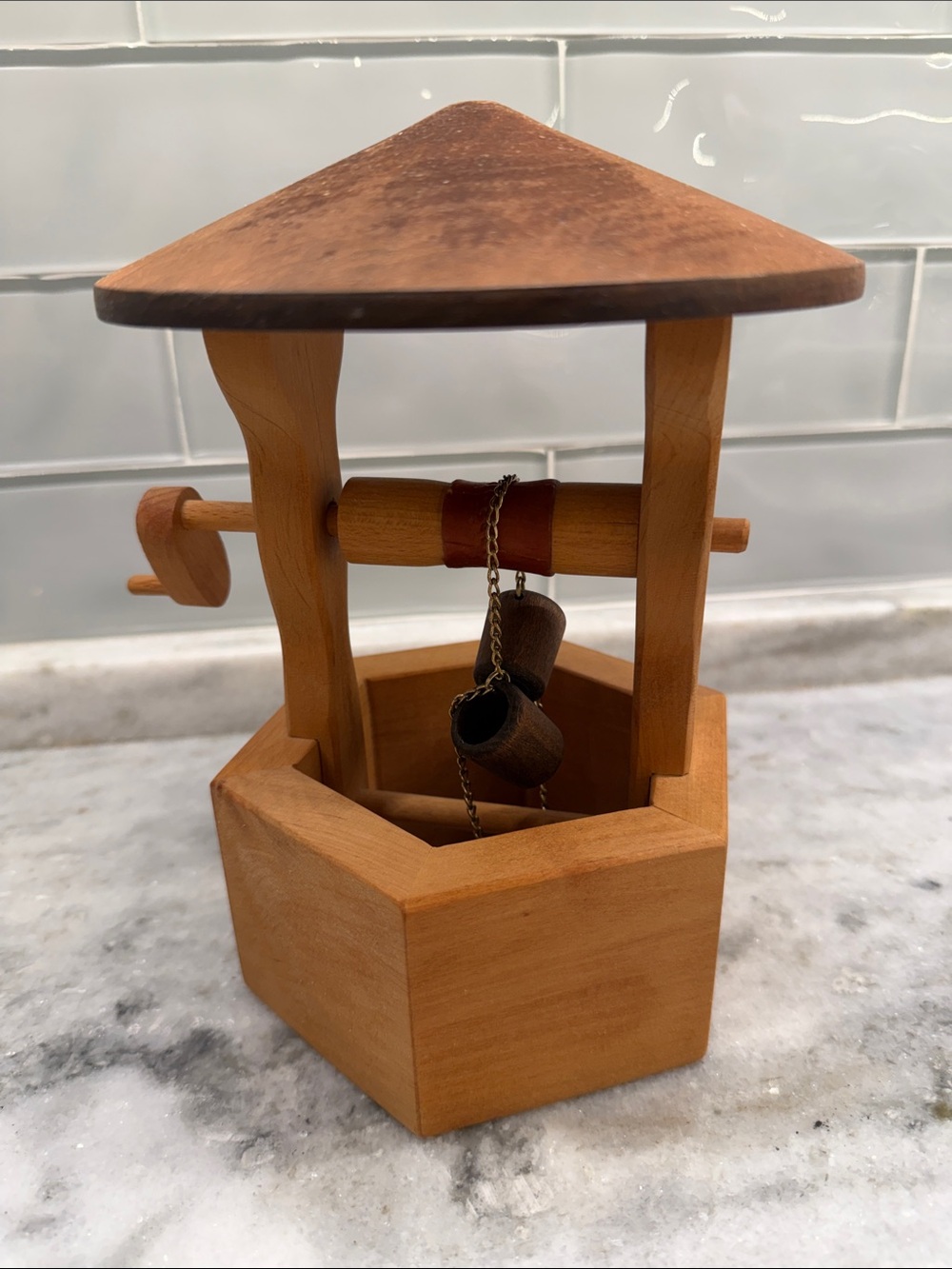 Ostheimer Wooden Wishing Well Toy - Picture 2 of 4